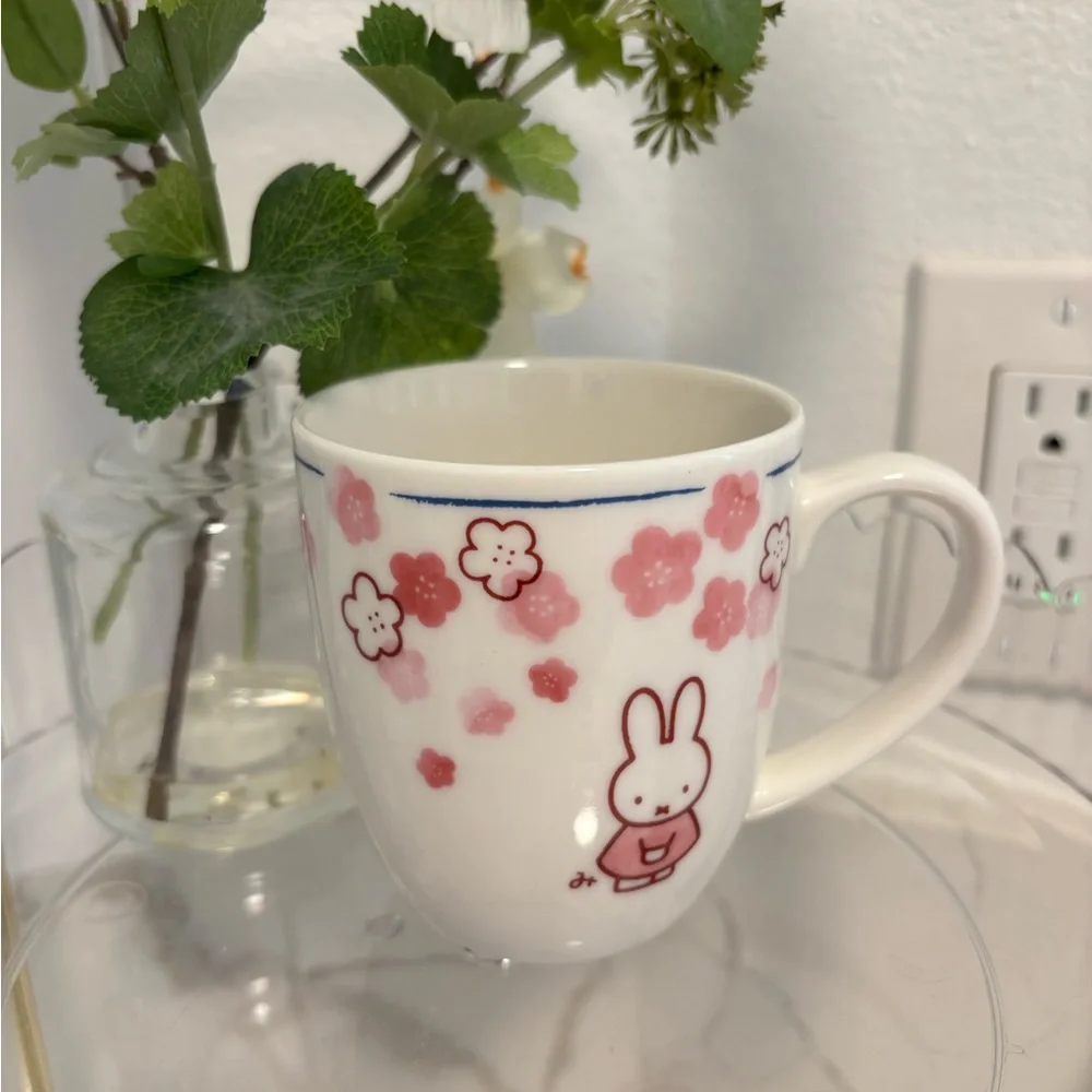 Cute Miffy🐰🌸Pink Sakura Floral Mug